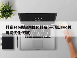 抖音seo关键词优化排名(平顶山seo关键词优化代理)