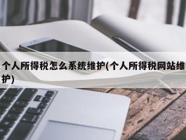 个人所得税怎么系统维护(个人所得税网站维护)