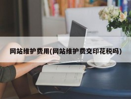 网站维护费用(网站维护费交印花税吗)